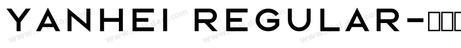 yanhei Regular字体转换